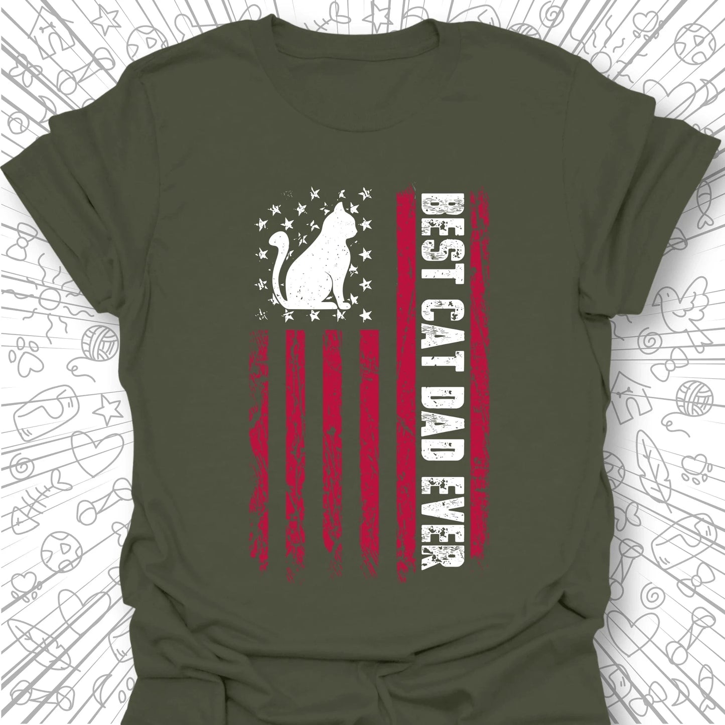 Best Cat Dad Ever T-Shirt