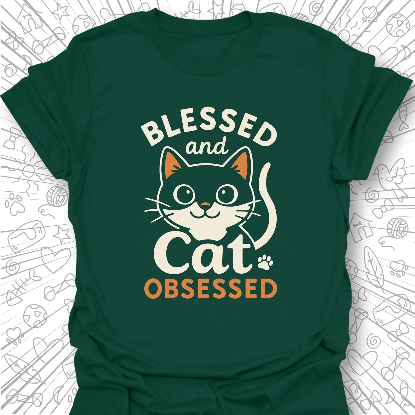 Blessed and Cat Obsessed T-Shirt