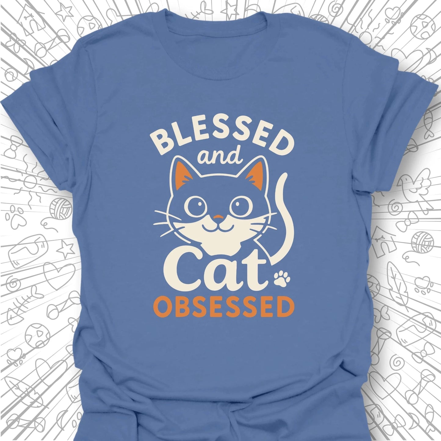 Blessed and Cat Obsessed T-Shirt