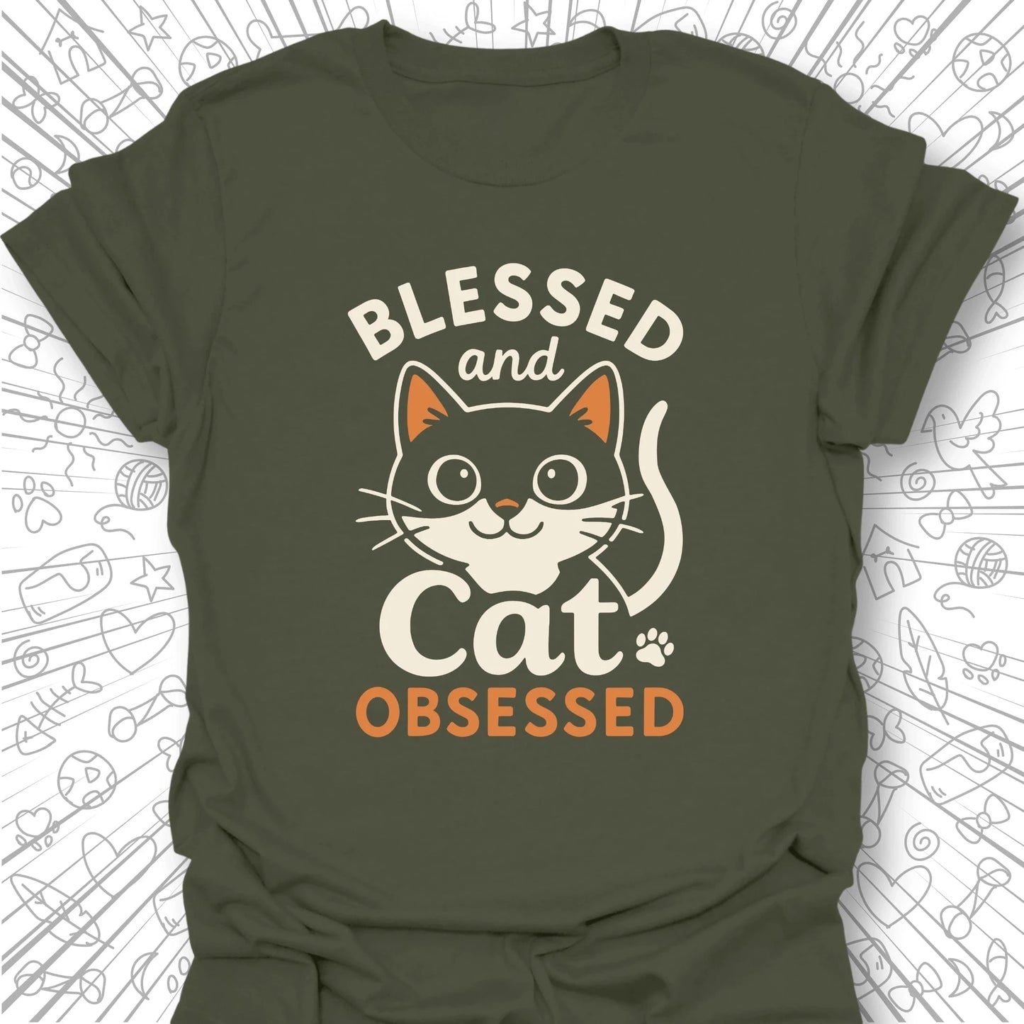 Blessed and Cat Obsessed T-Shirt