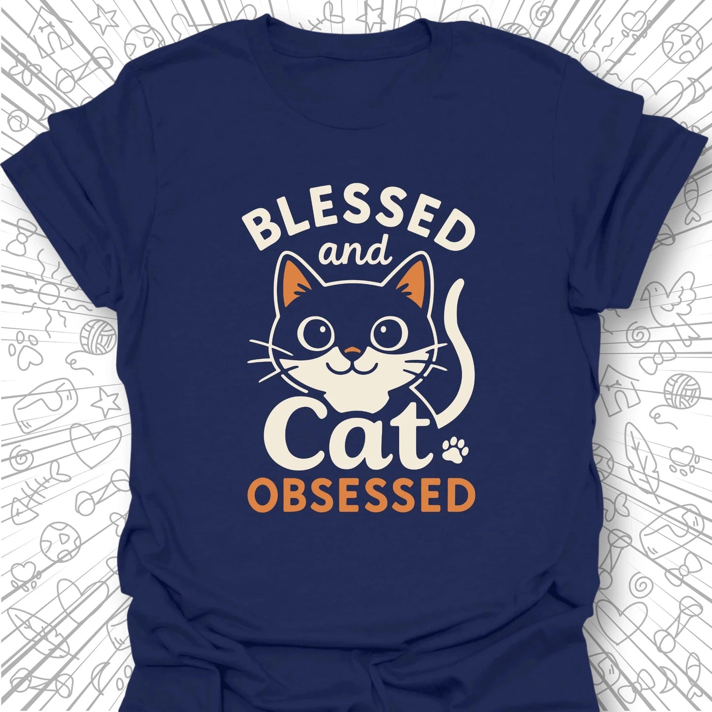 Blessed and Cat Obsessed T-Shirt