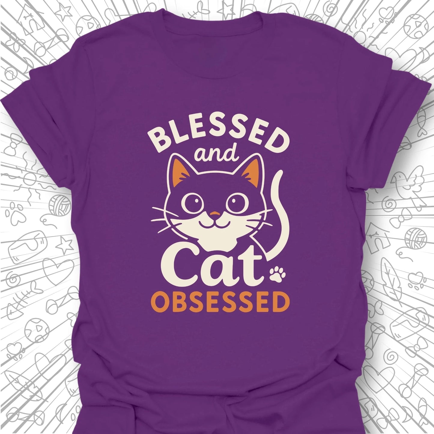 Blessed and Cat Obsessed T-Shirt
