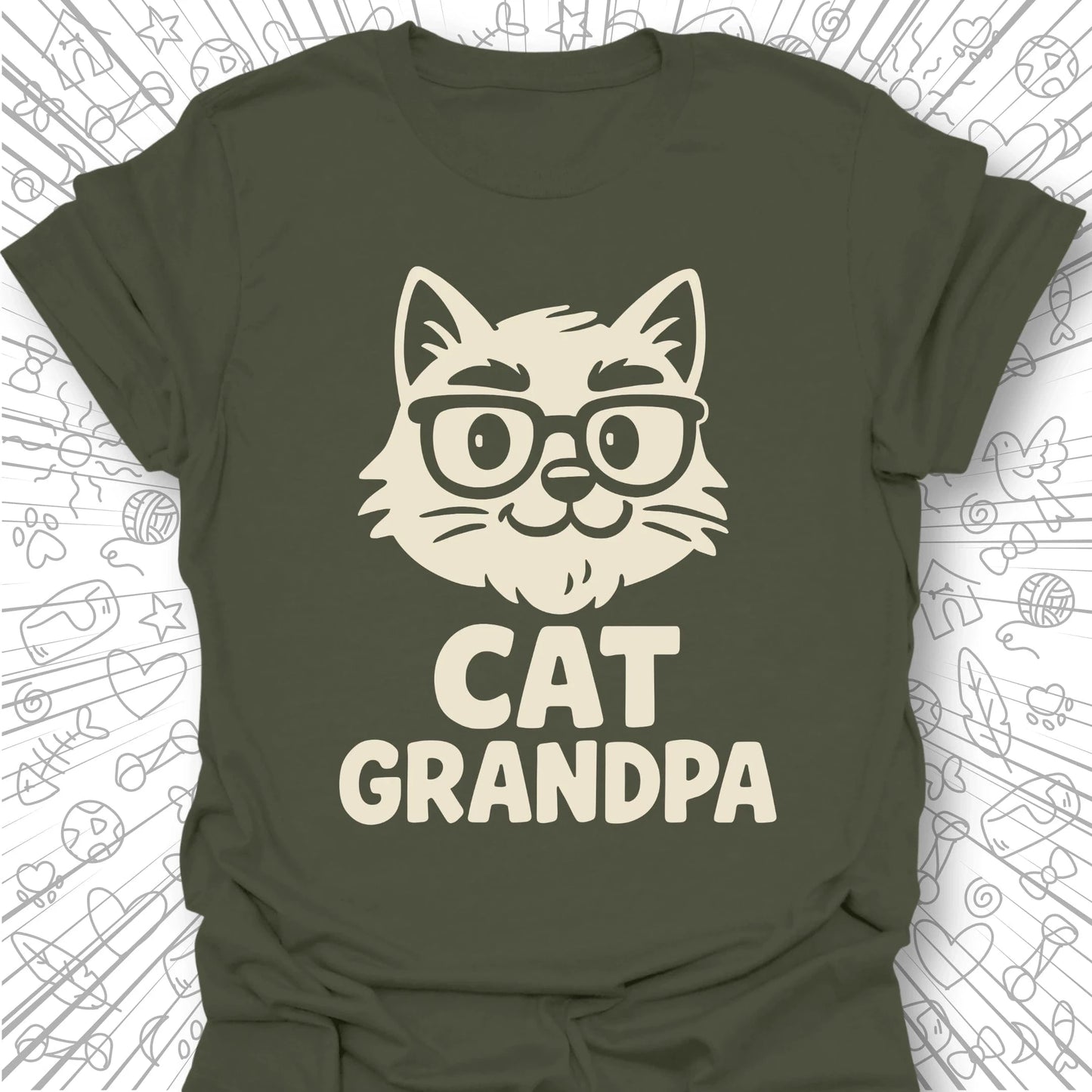 Cat Grandpa T-Shirt