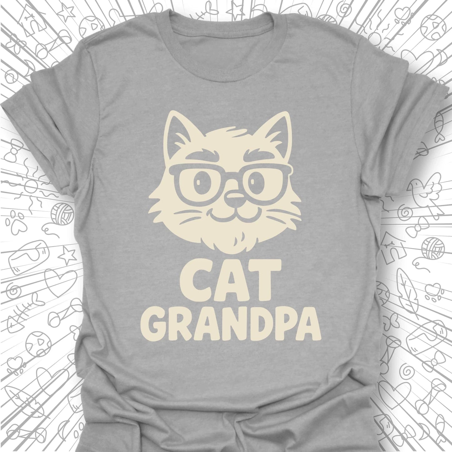 Cat Grandpa T-Shirt