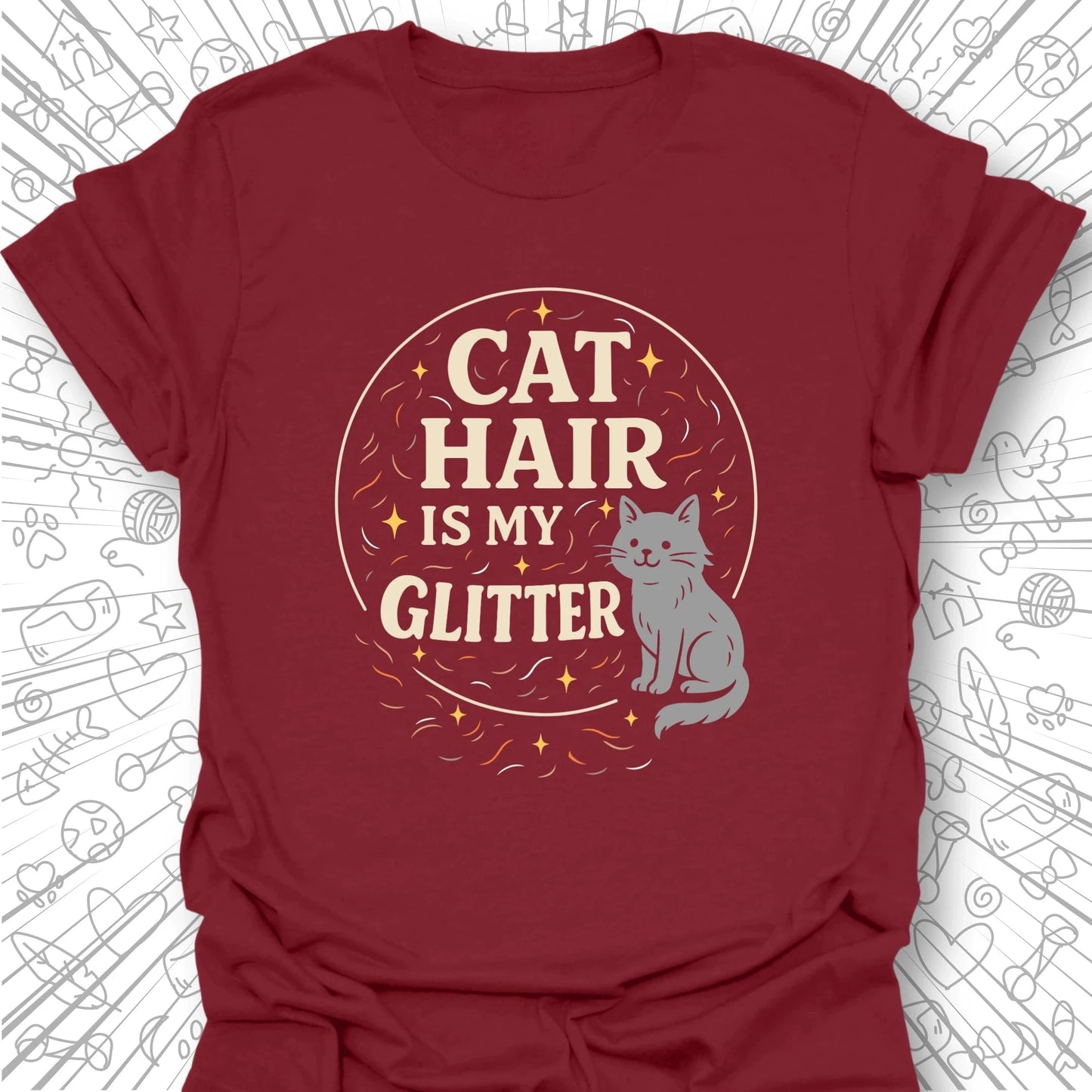 Cat Hair is My Glitter T-Shirt