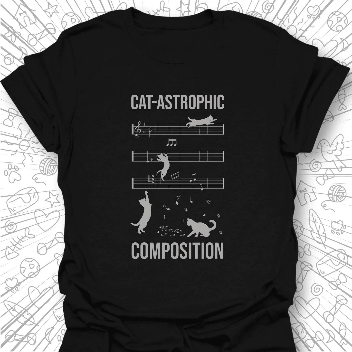 Cat-astrophic Composition T-Shirt