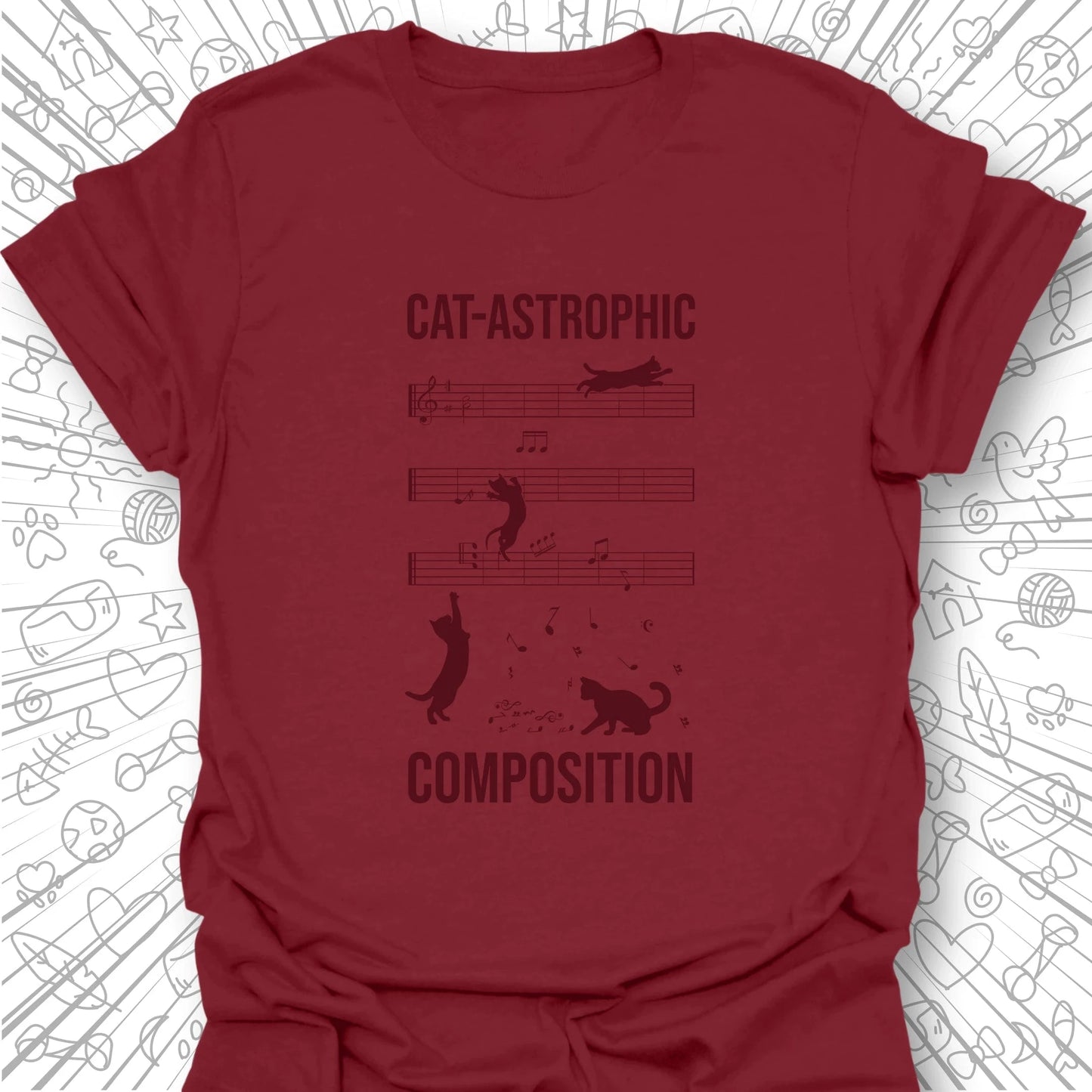Cat-astrophic Composition T-Shirt