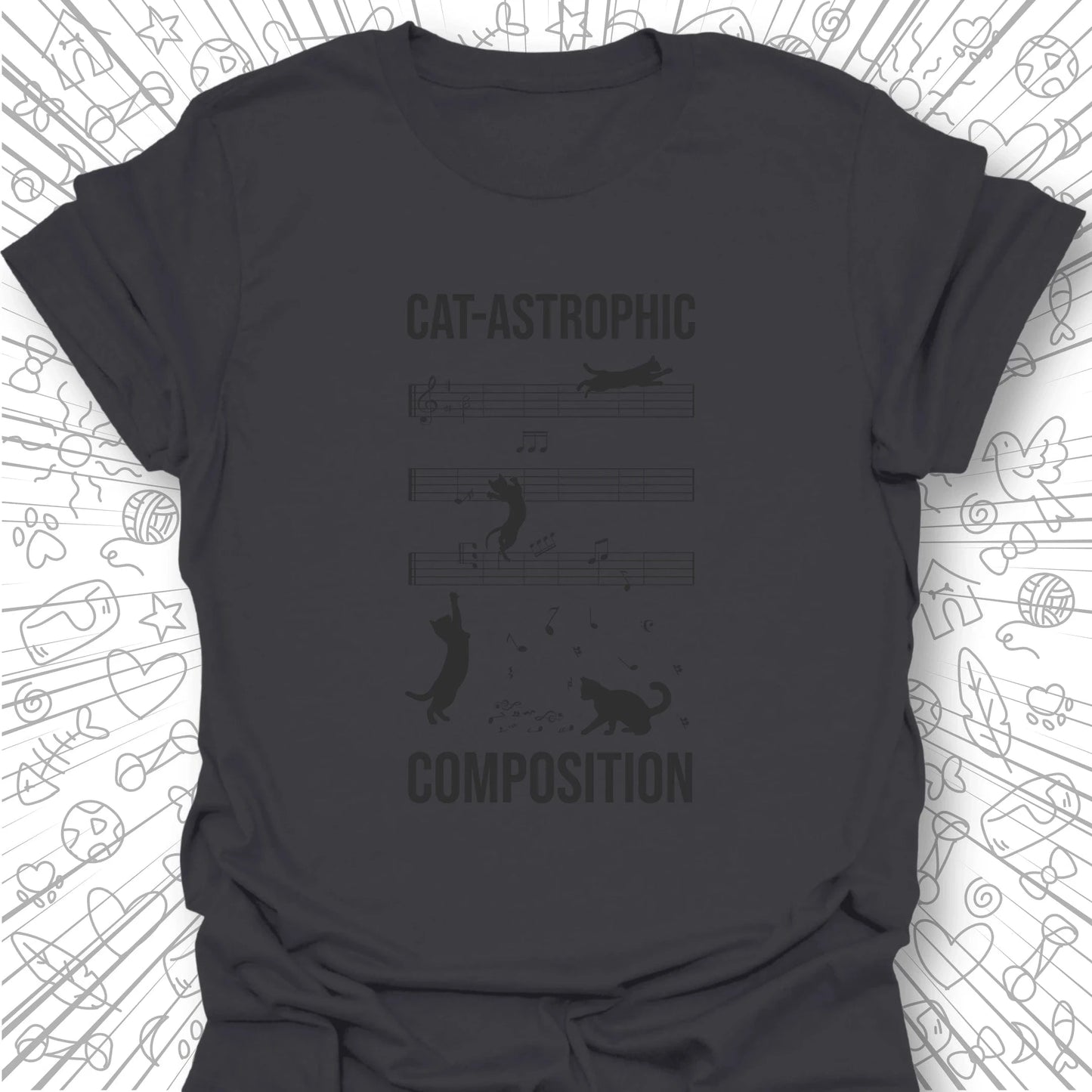 Cat-astrophic Composition T-Shirt