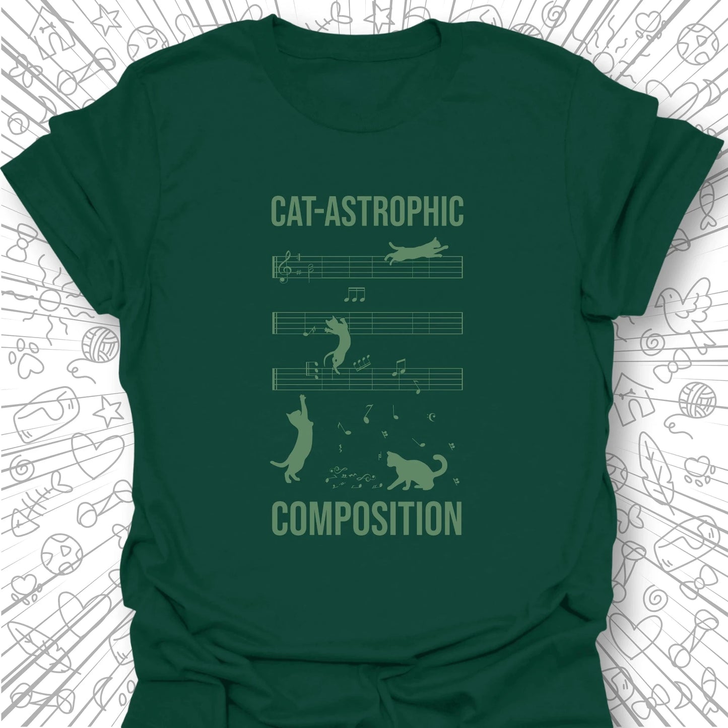 Cat-astrophic Composition T-Shirt