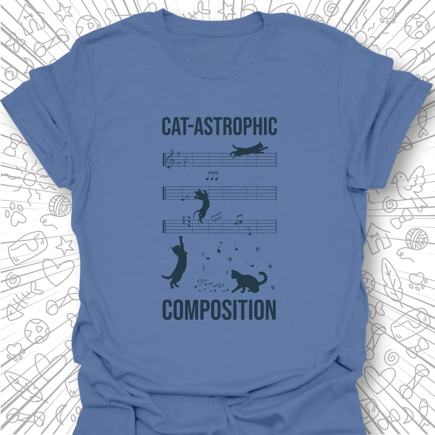 Cat-astrophic Composition T-Shirt