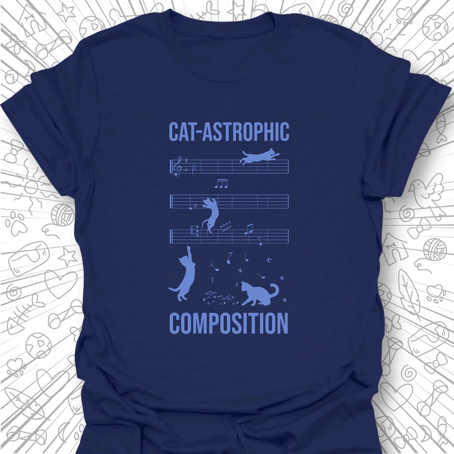 Cat-astrophic Composition T-Shirt