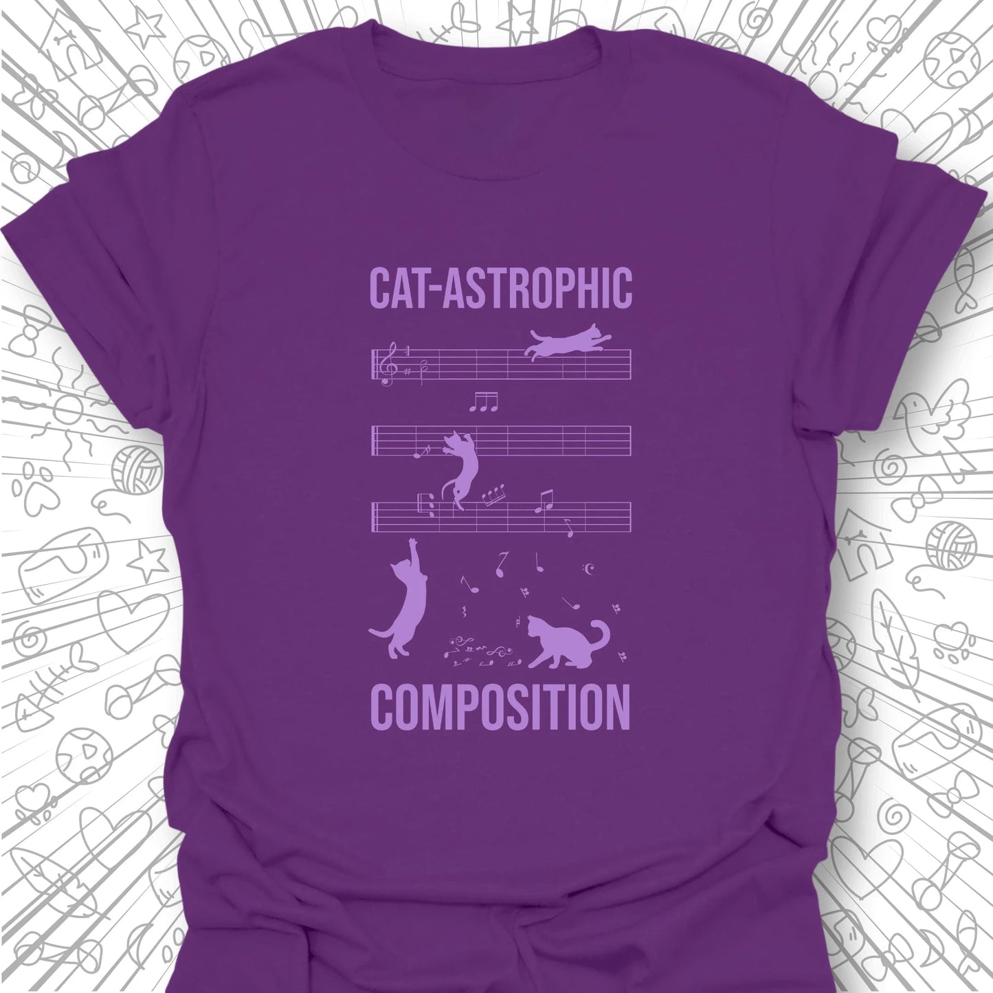 Cat-astrophic Composition T-Shirt