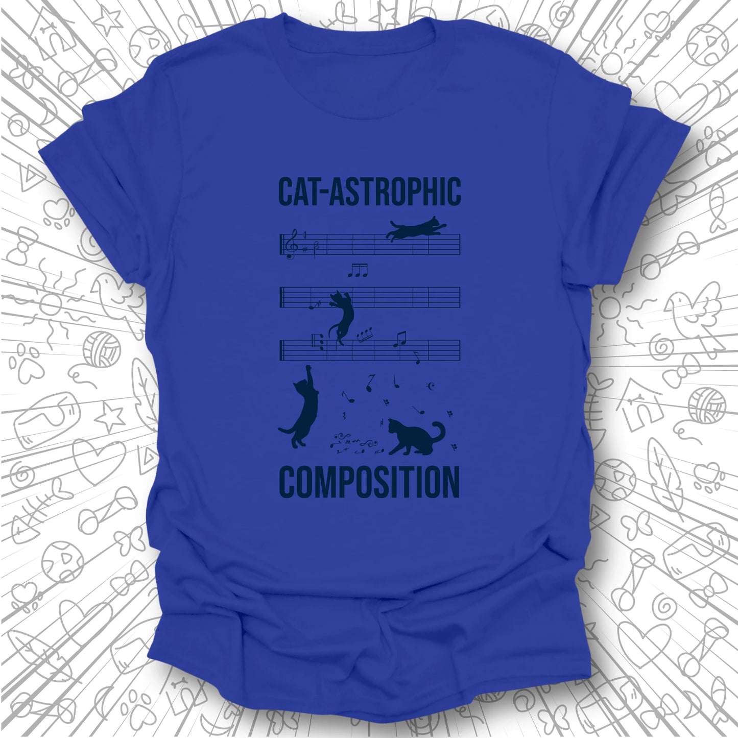 Cat-astrophic Composition T-Shirt