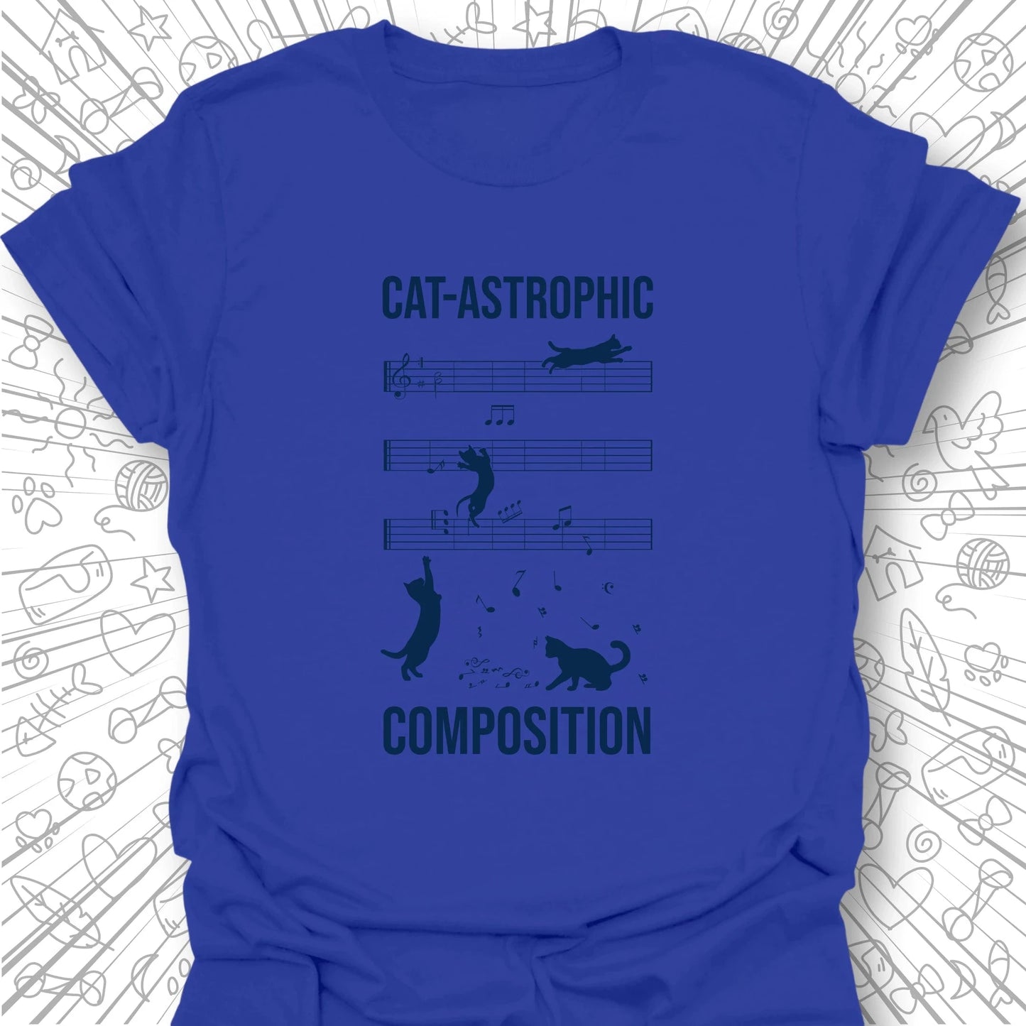 Cat-astrophic Composition T-Shirt