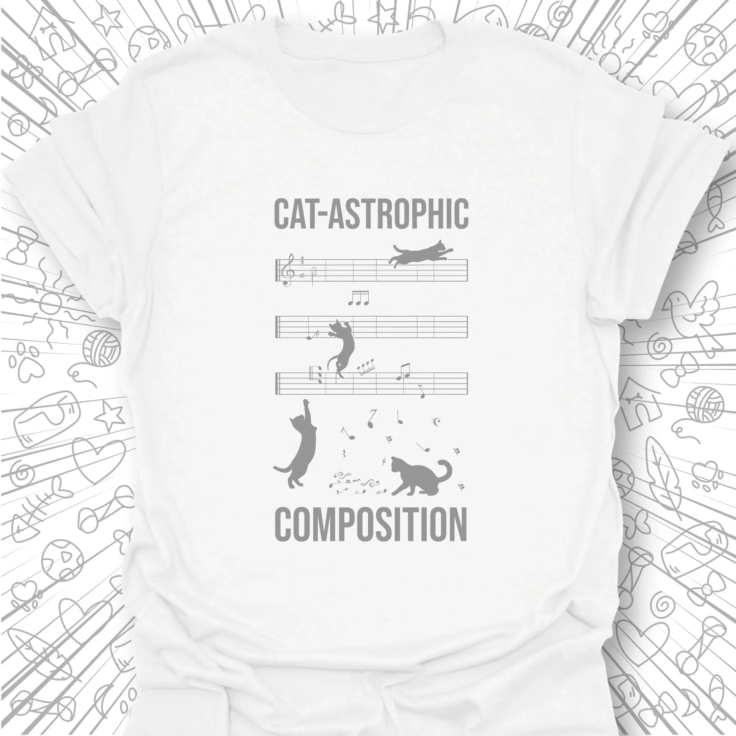 Cat-astrophic Composition T-Shirt