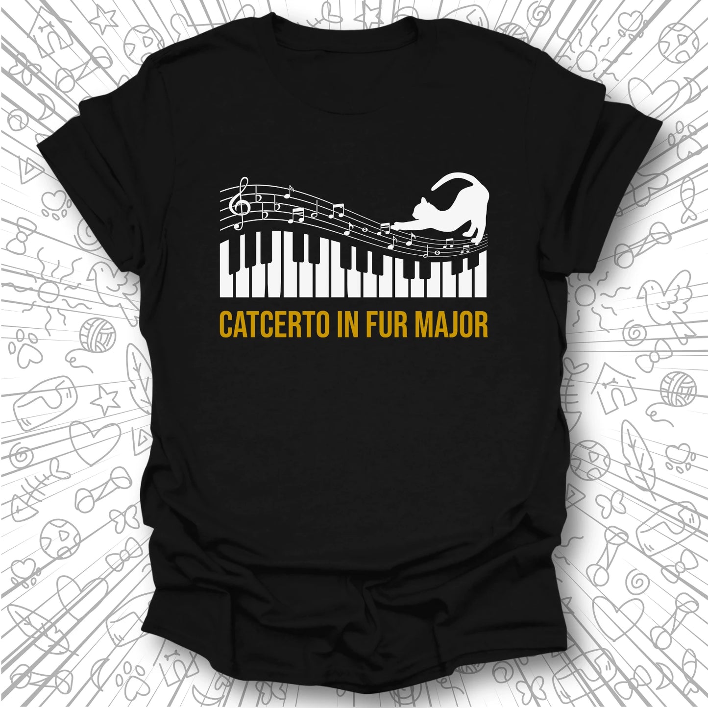 Catcerto in Fur Major T-Shirt