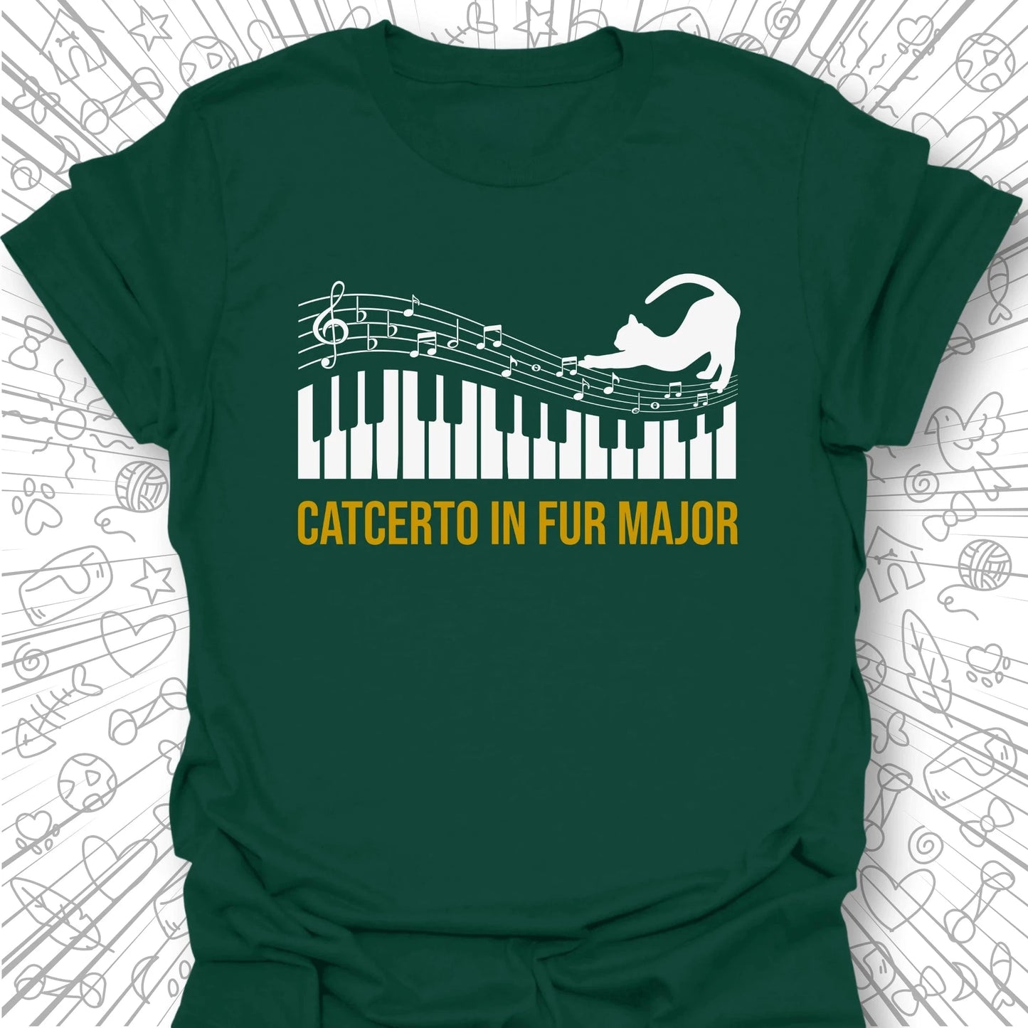 Catcerto in Fur Major T-Shirt
