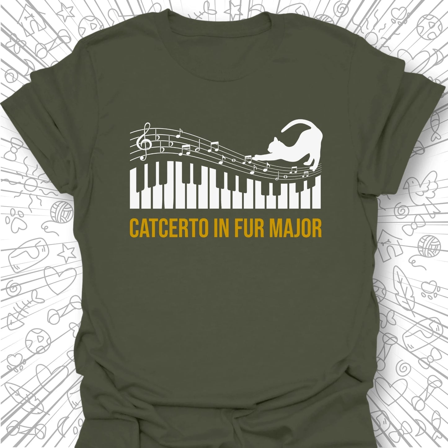 Catcerto in Fur Major T-Shirt