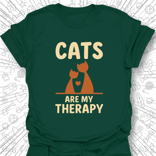 Cats Are My Therapy T-Shirt