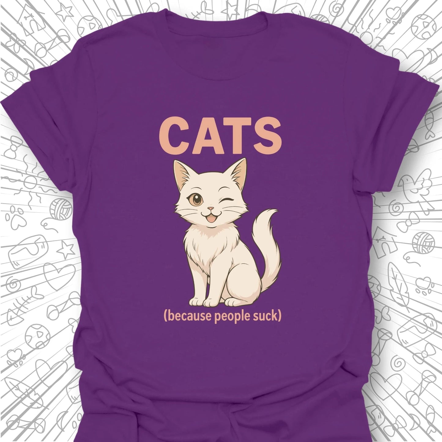 Cats (because people suck) T-Shirt