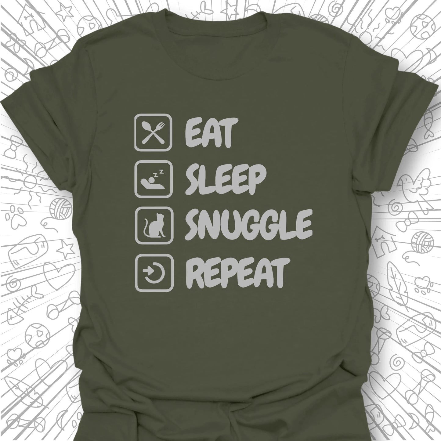 Eat Sleep Snuggle Repeat T-Shirt