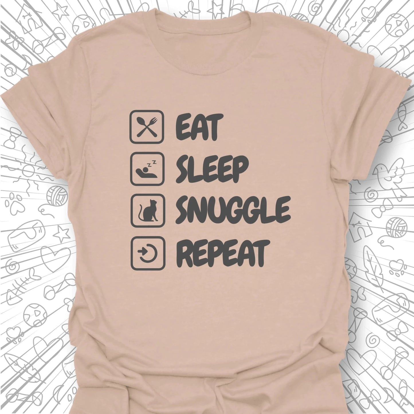 Eat Sleep Snuggle Repeat T-Shirt