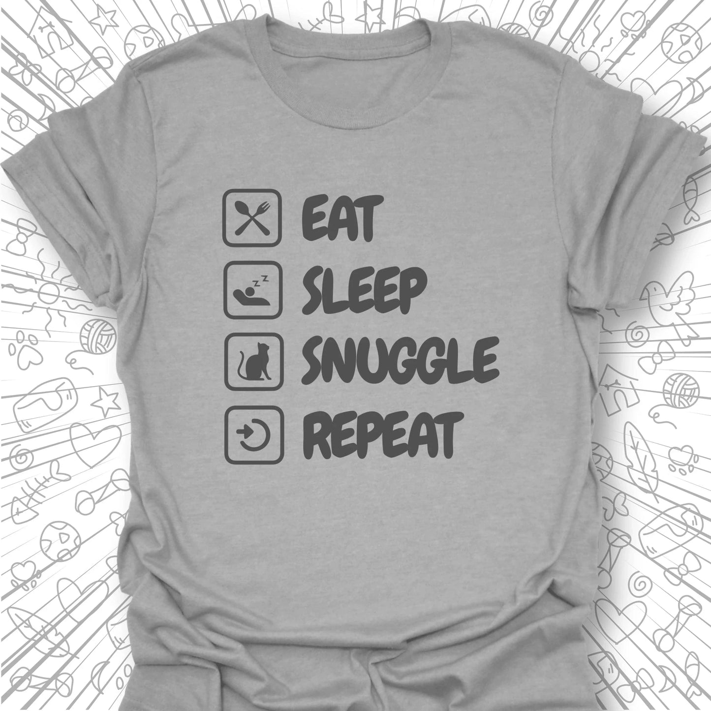 Eat Sleep Snuggle Repeat T-Shirt