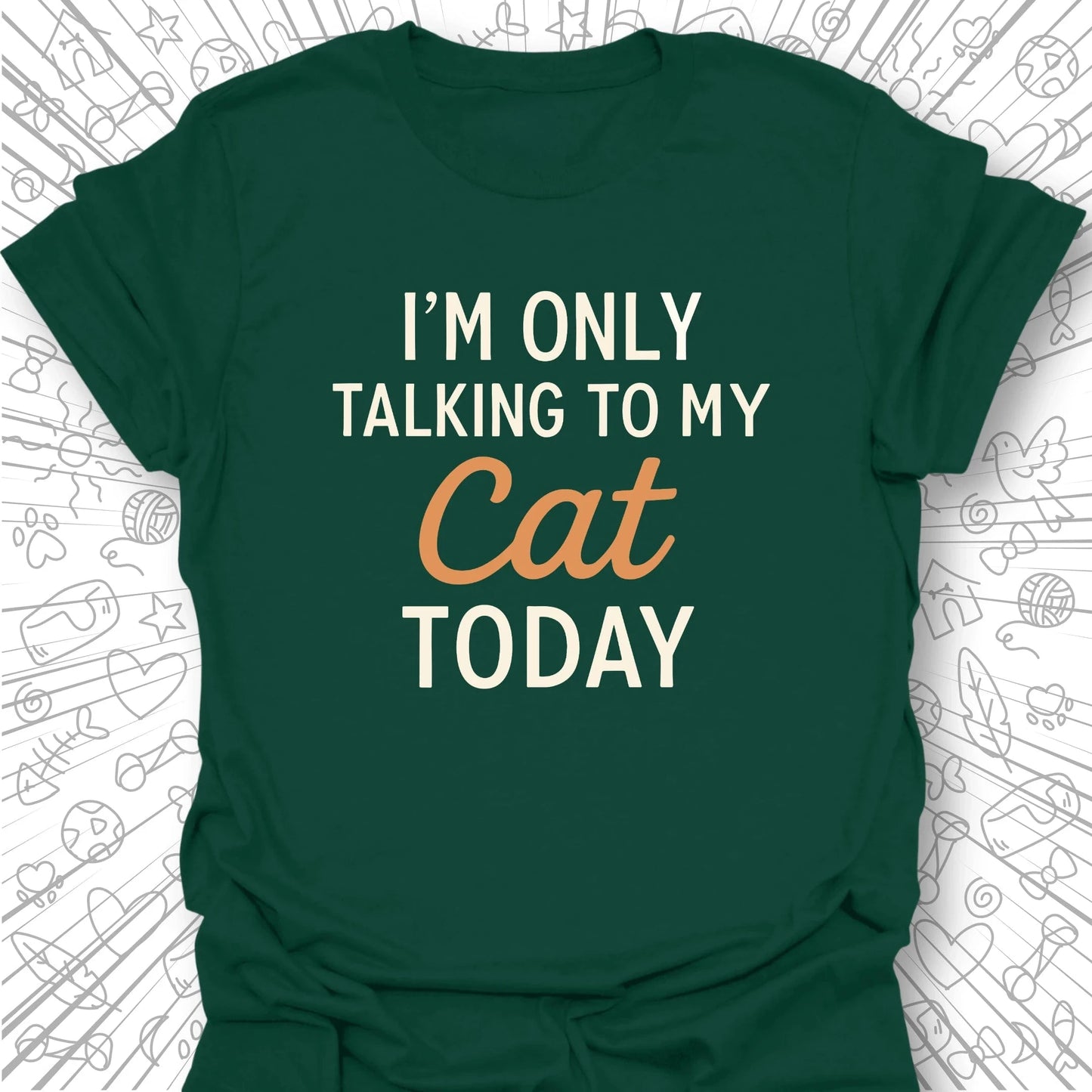 I'm Only Talking to My Cat Today T-Shirt