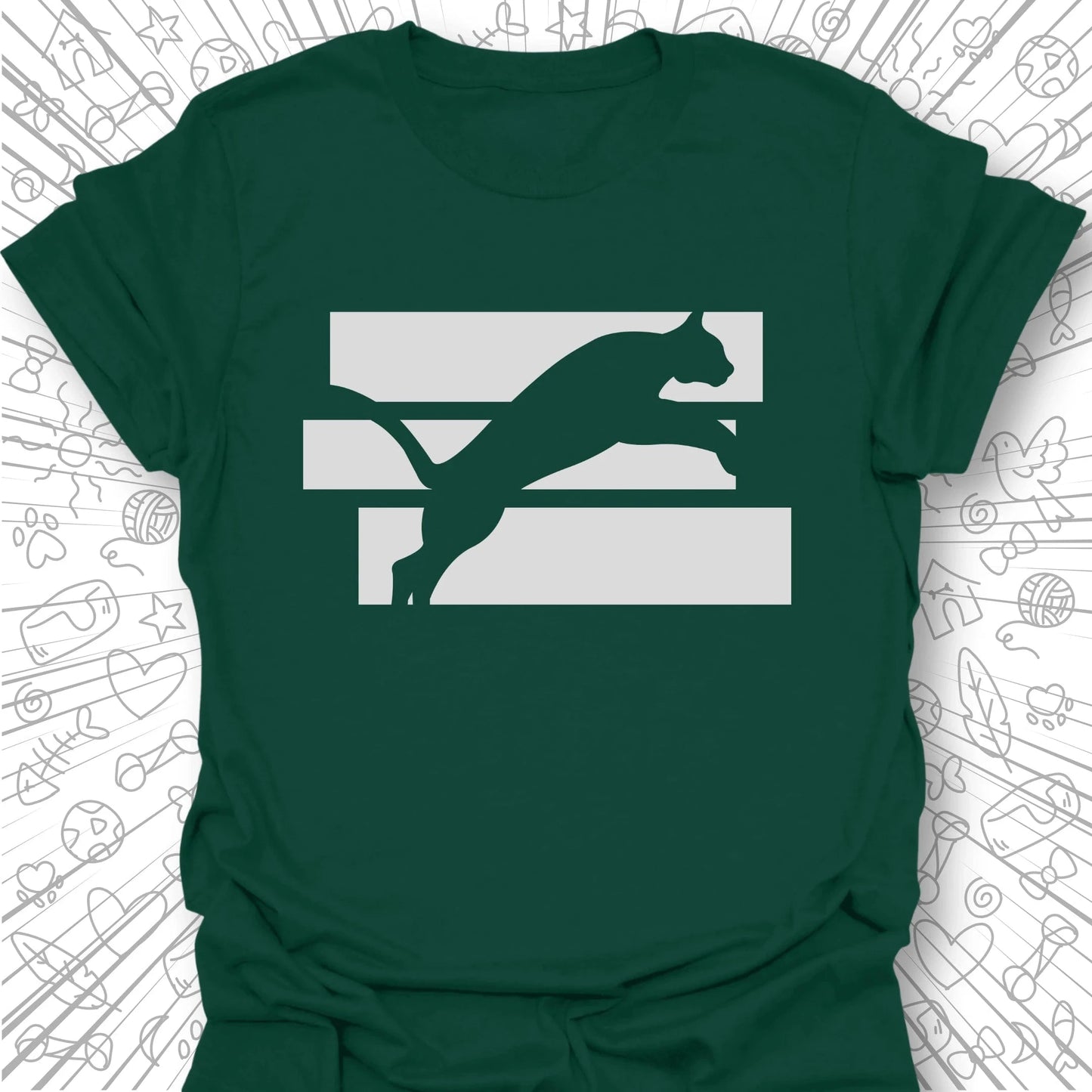 Leaping Cat T-Shirt