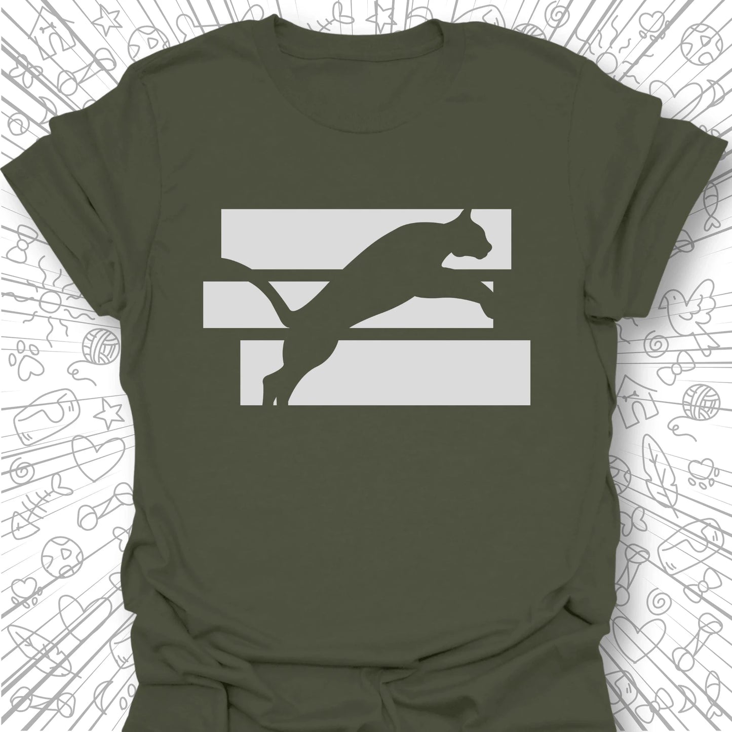 Leaping Cat T-Shirt