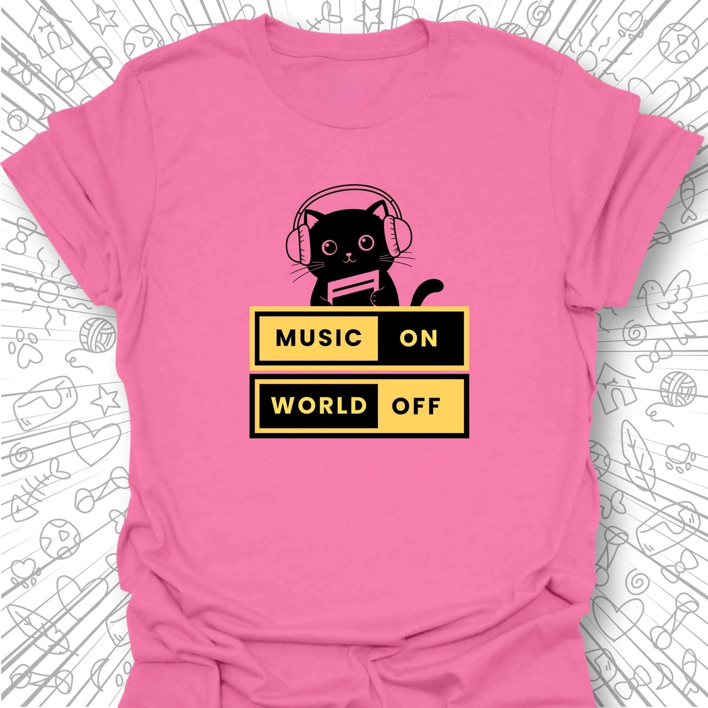 Music On World Off T-Shirt