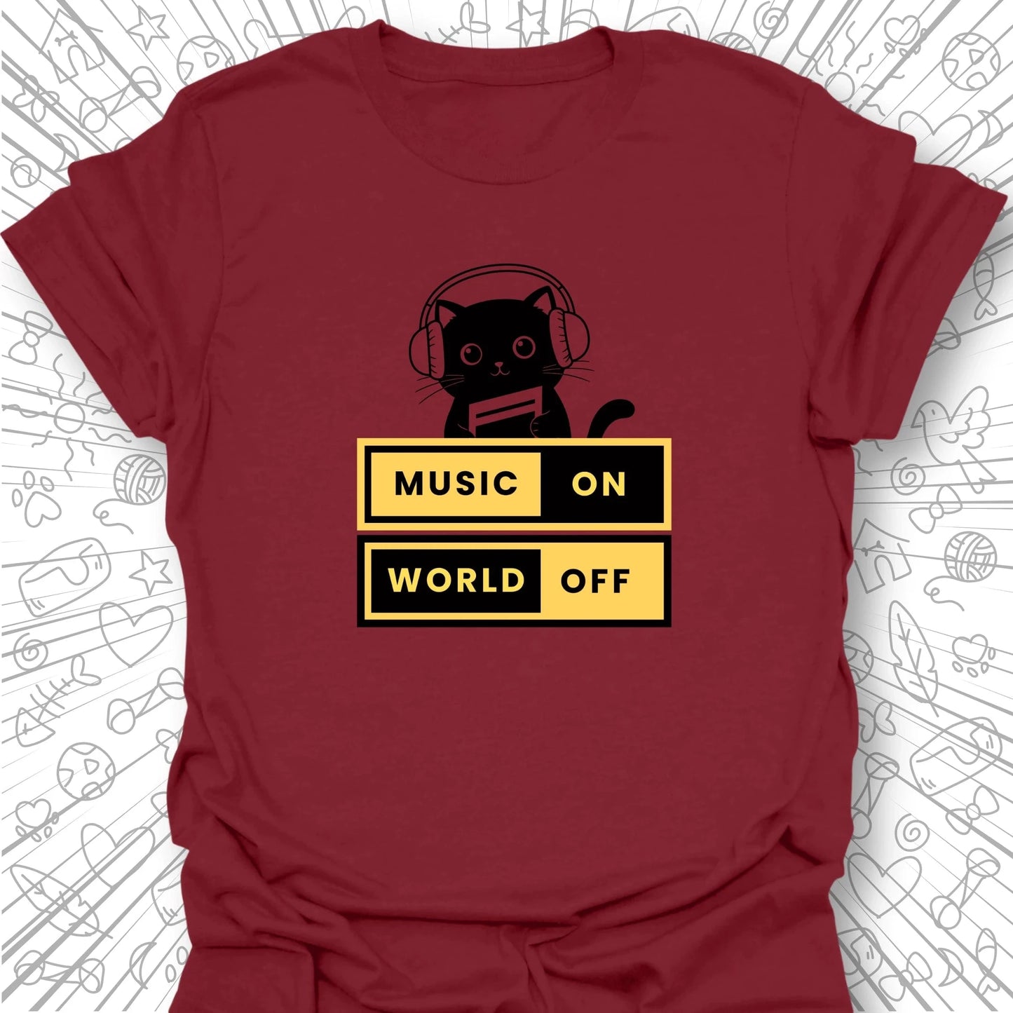 Music On World Off T-Shirt
