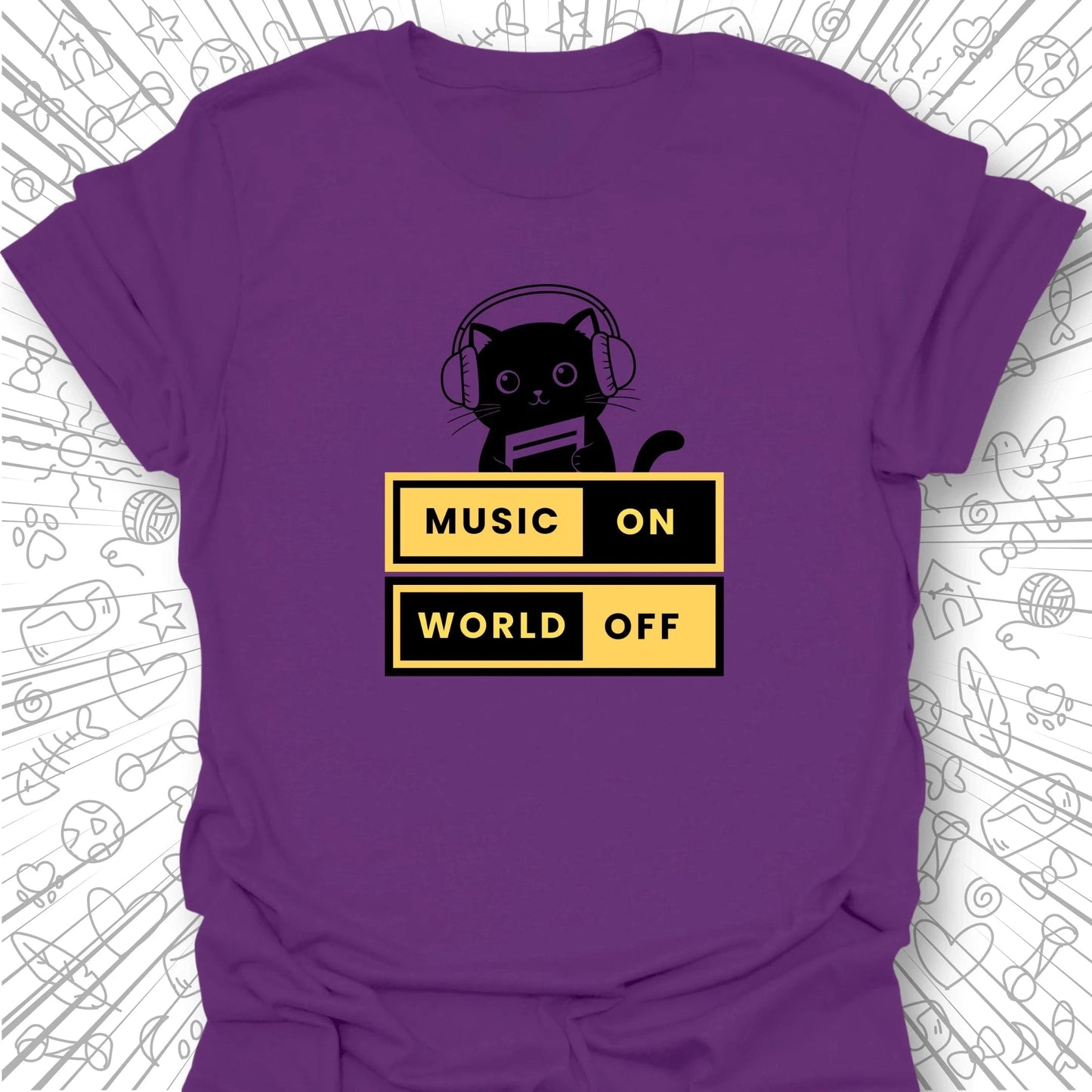 Music On World Off T-Shirt