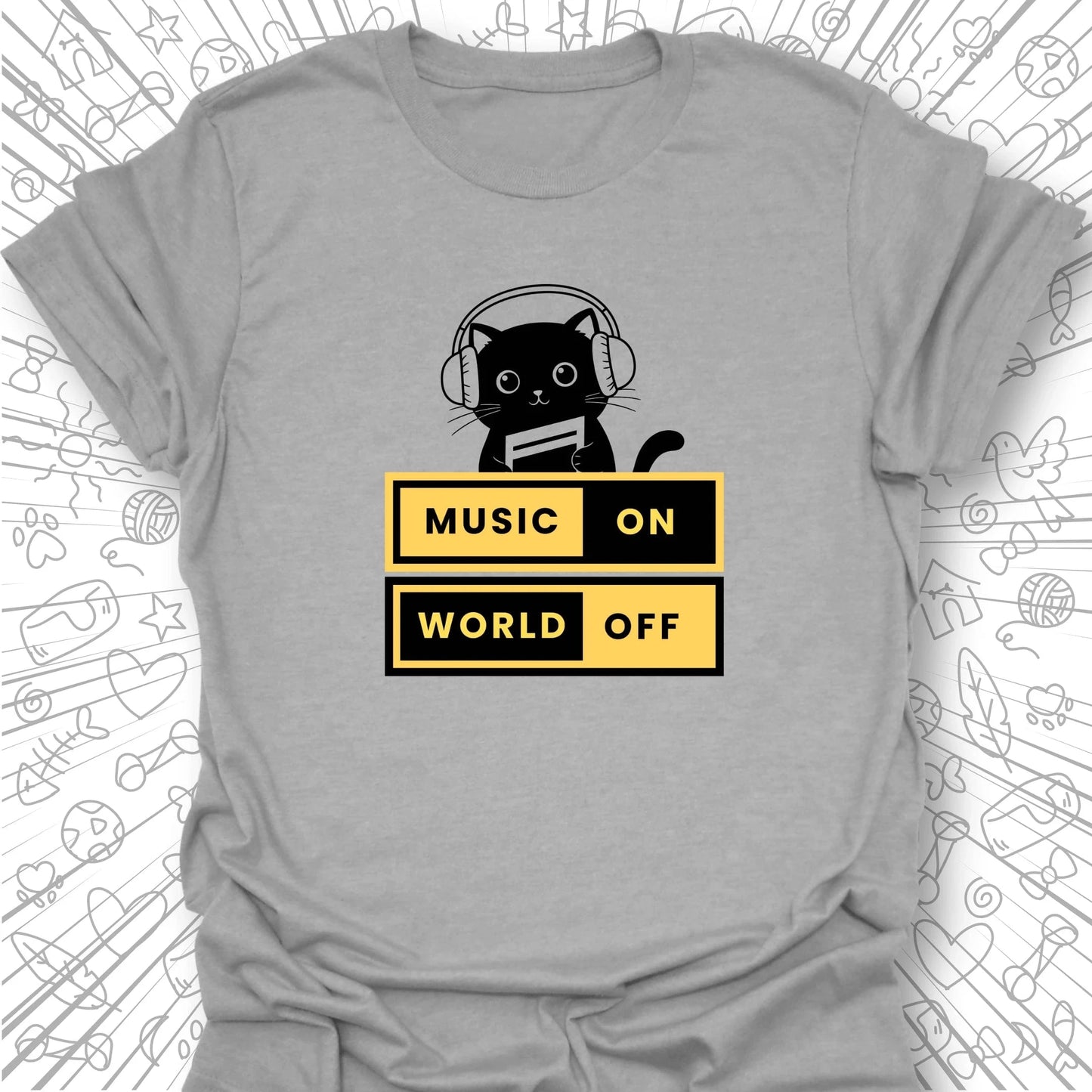 Music On World Off T-Shirt