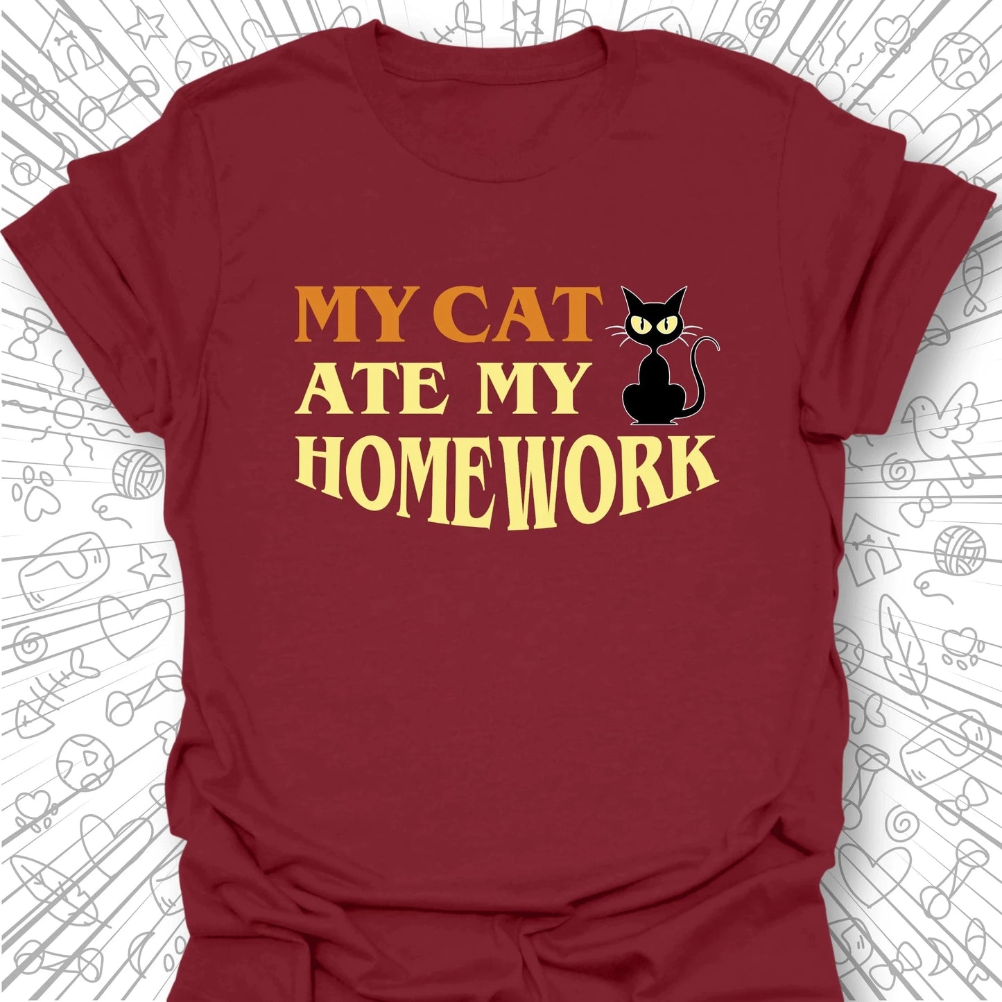 My Cat Ate My Homework T-Shirt