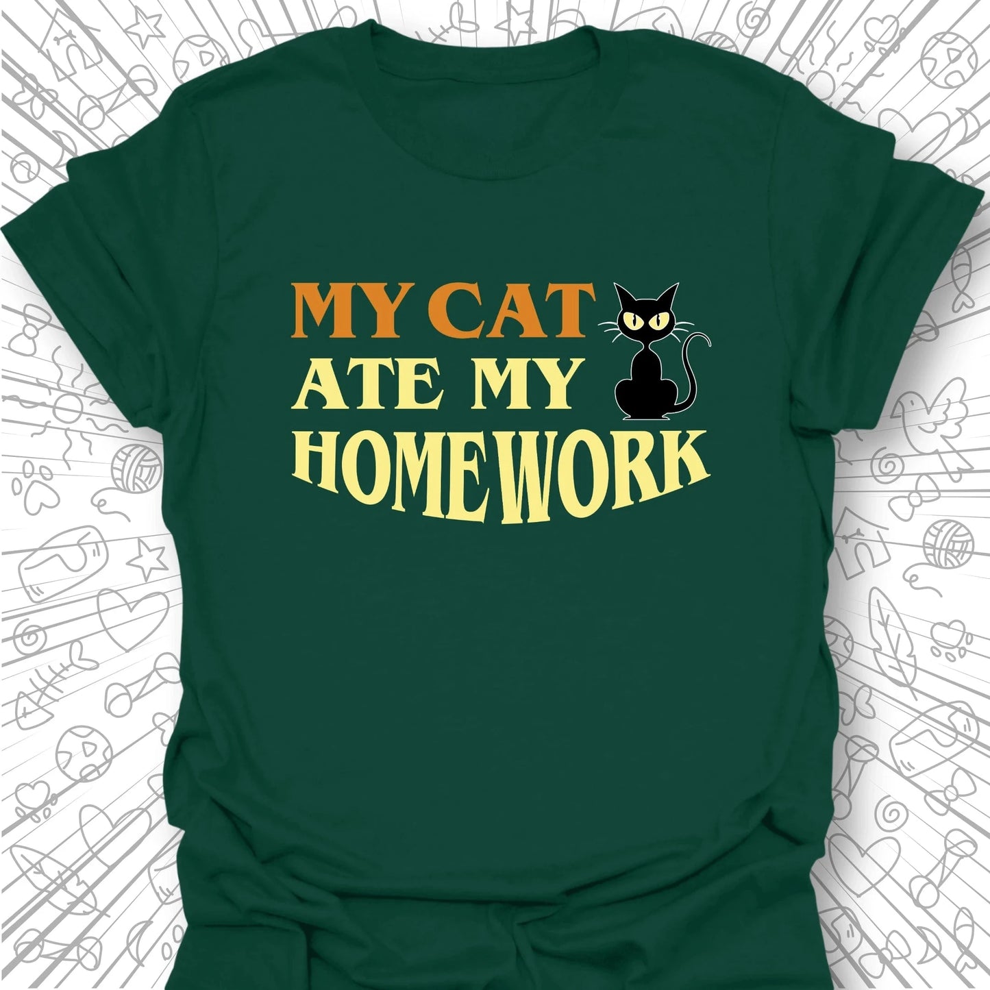 My Cat Ate My Homework T-Shirt