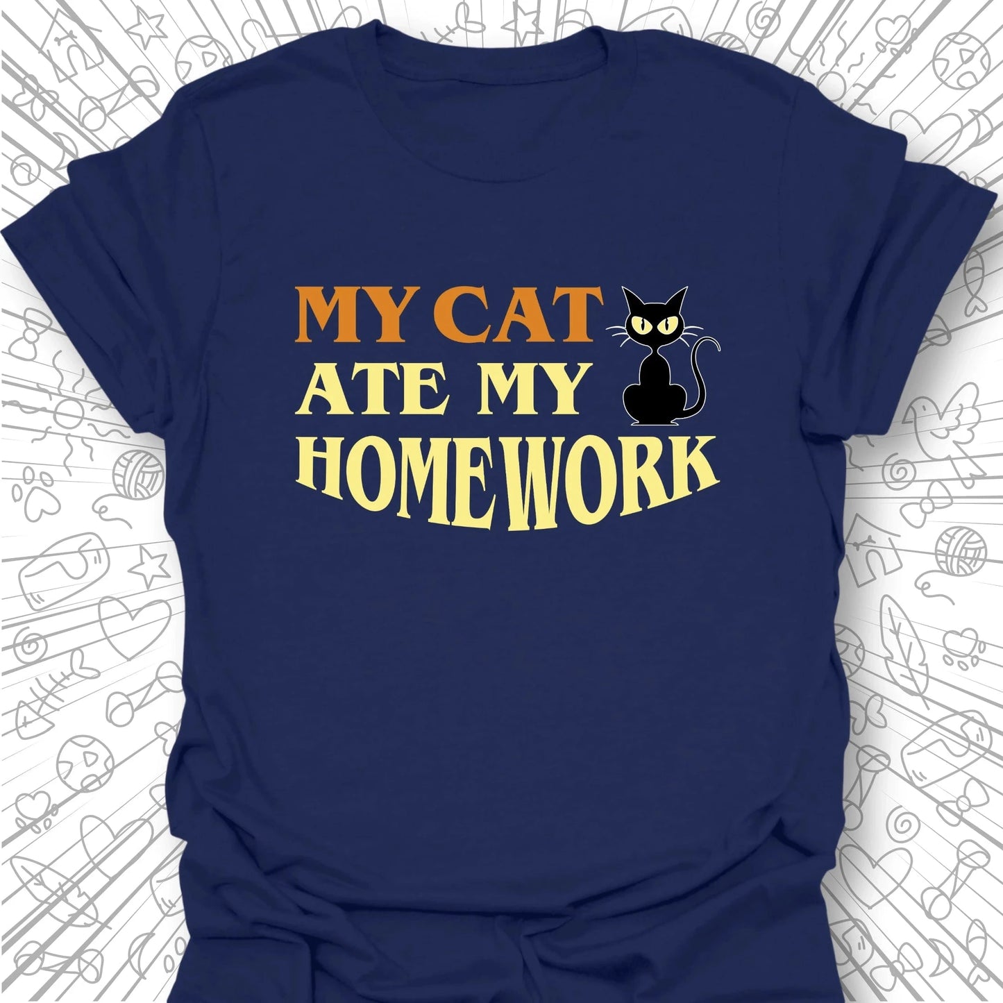 My Cat Ate My Homework T-Shirt