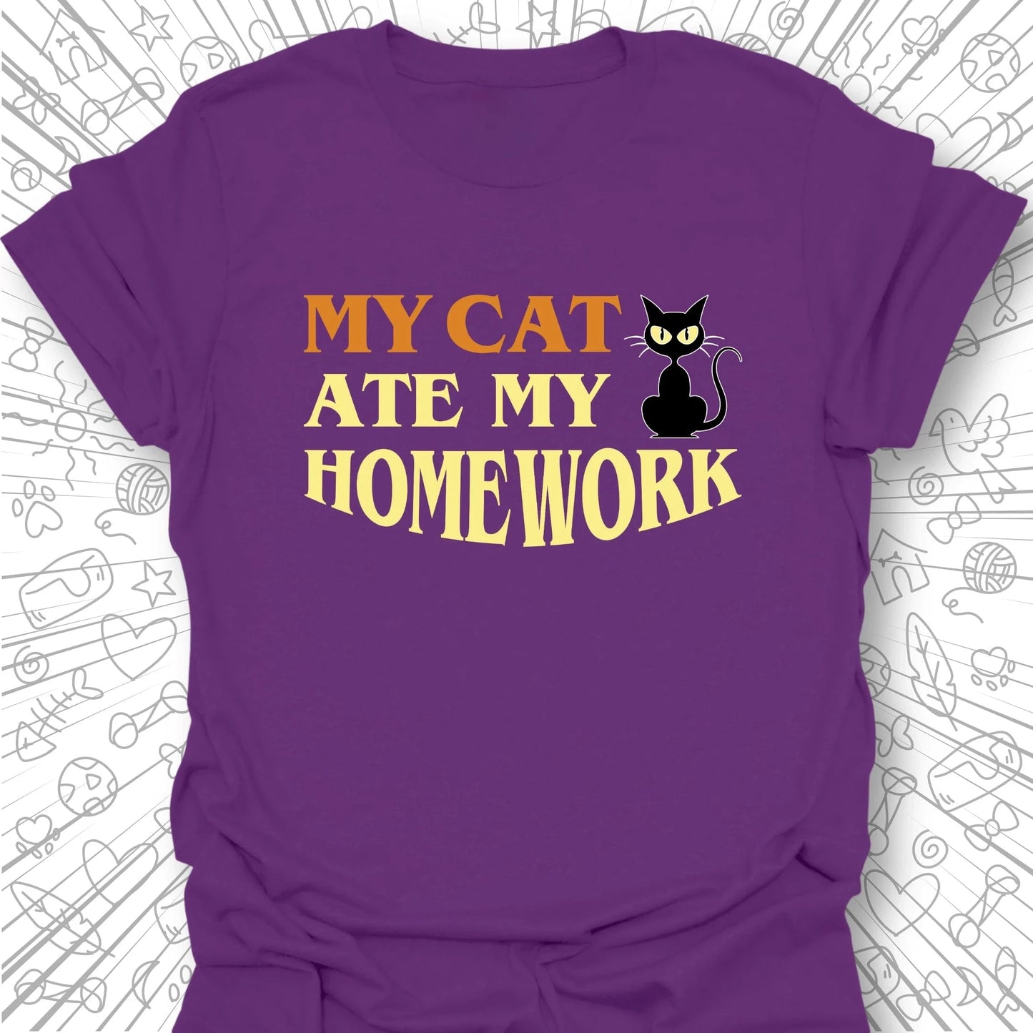 My Cat Ate My Homework T-Shirt
