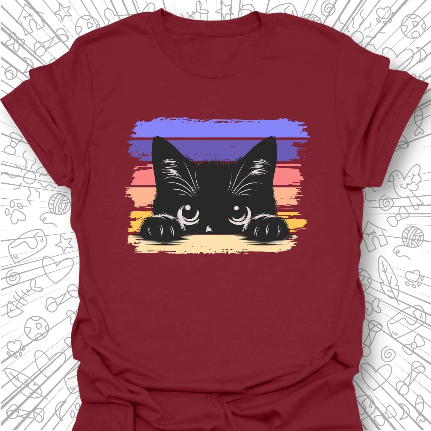 Peeking Cat T-Shirt