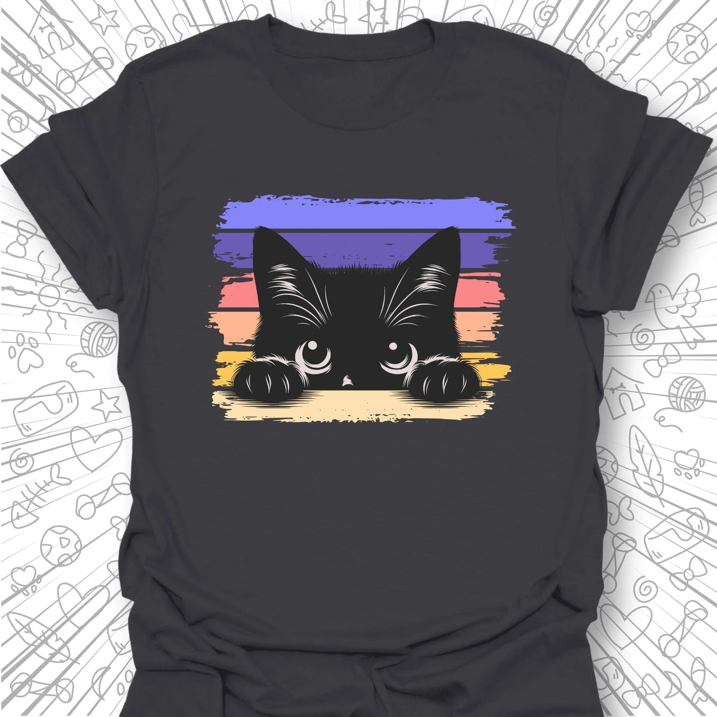 Peeking Cat T-Shirt