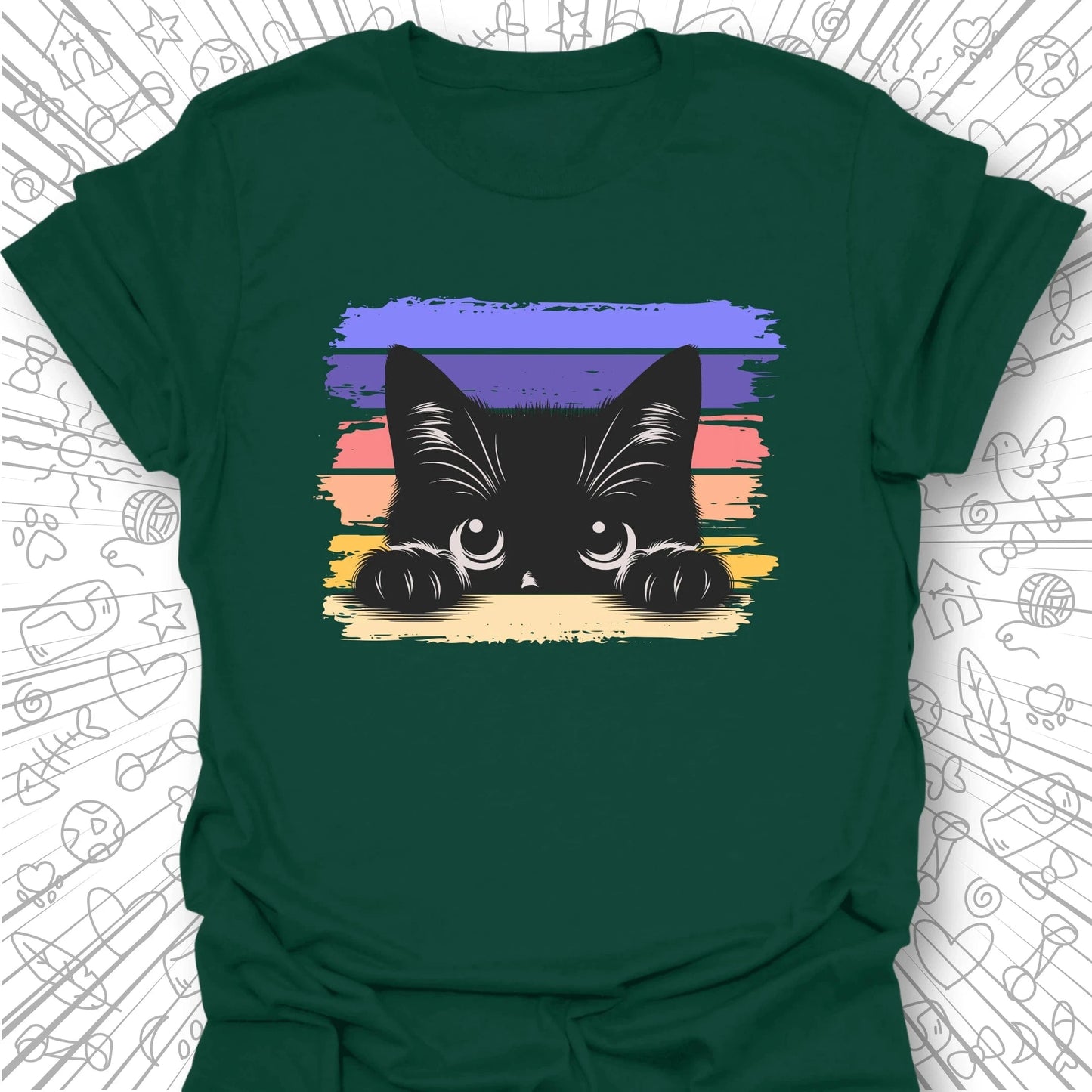Peeking Cat T-Shirt