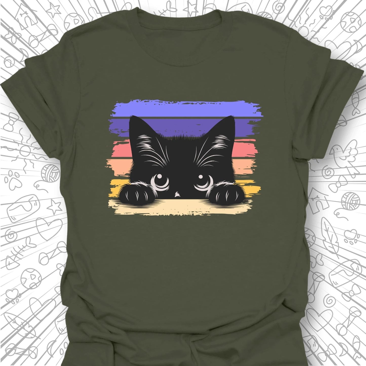 Peeking Cat T-Shirt