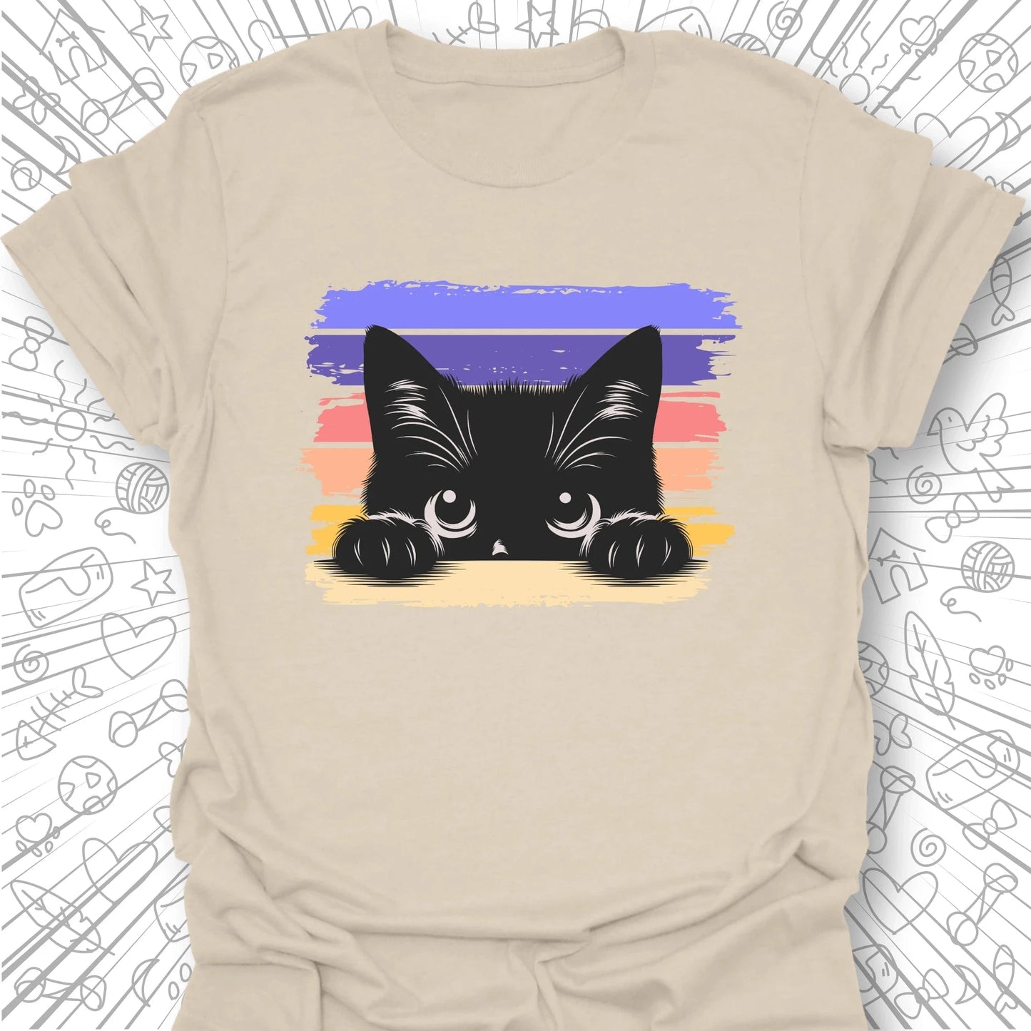 Peeking Cat T-Shirt