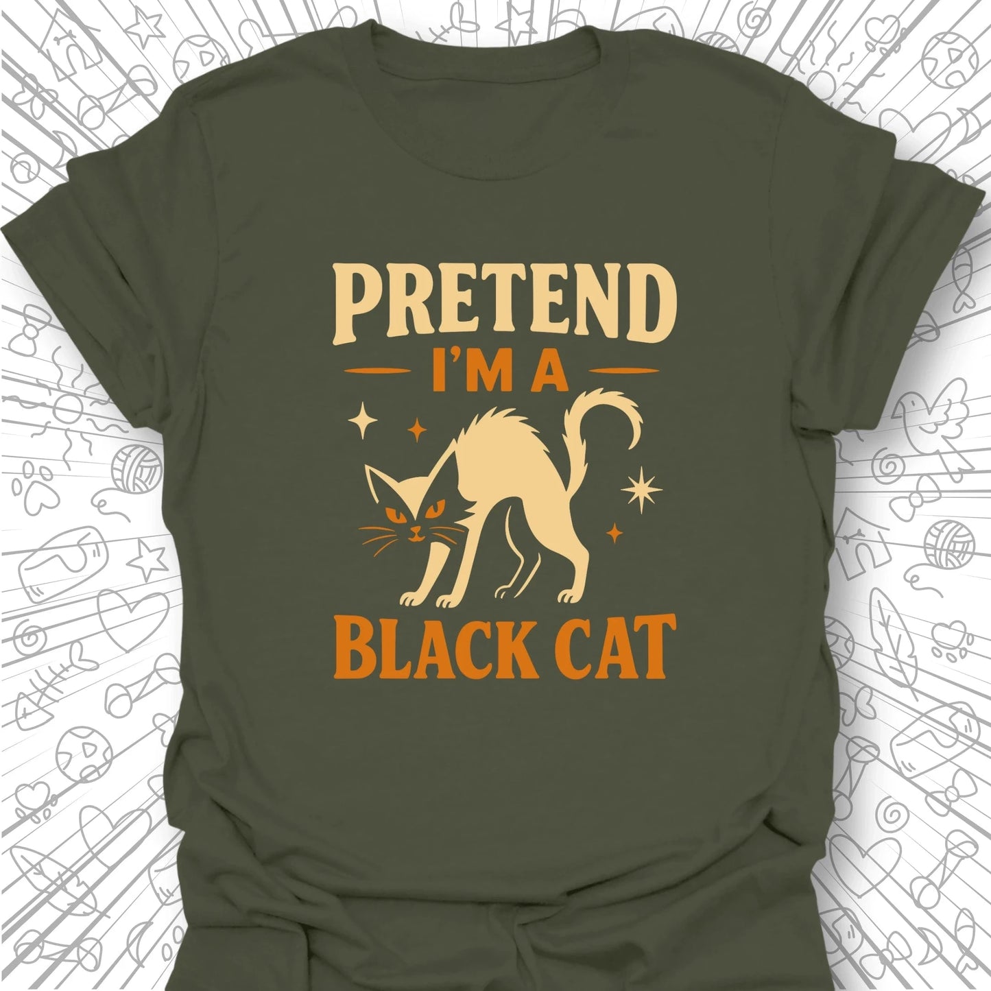 Pretend I'm A Black Cat T-Shirt