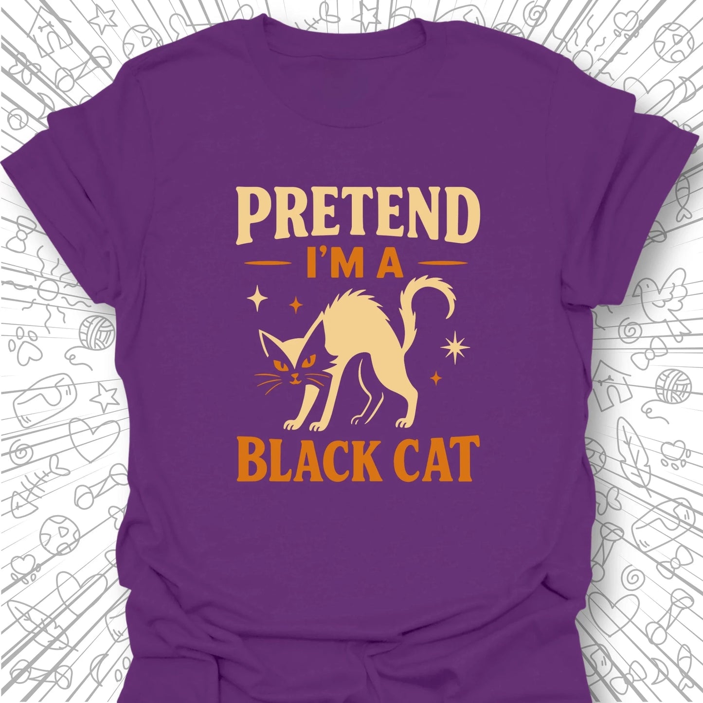 Pretend I'm A Black Cat T-Shirt