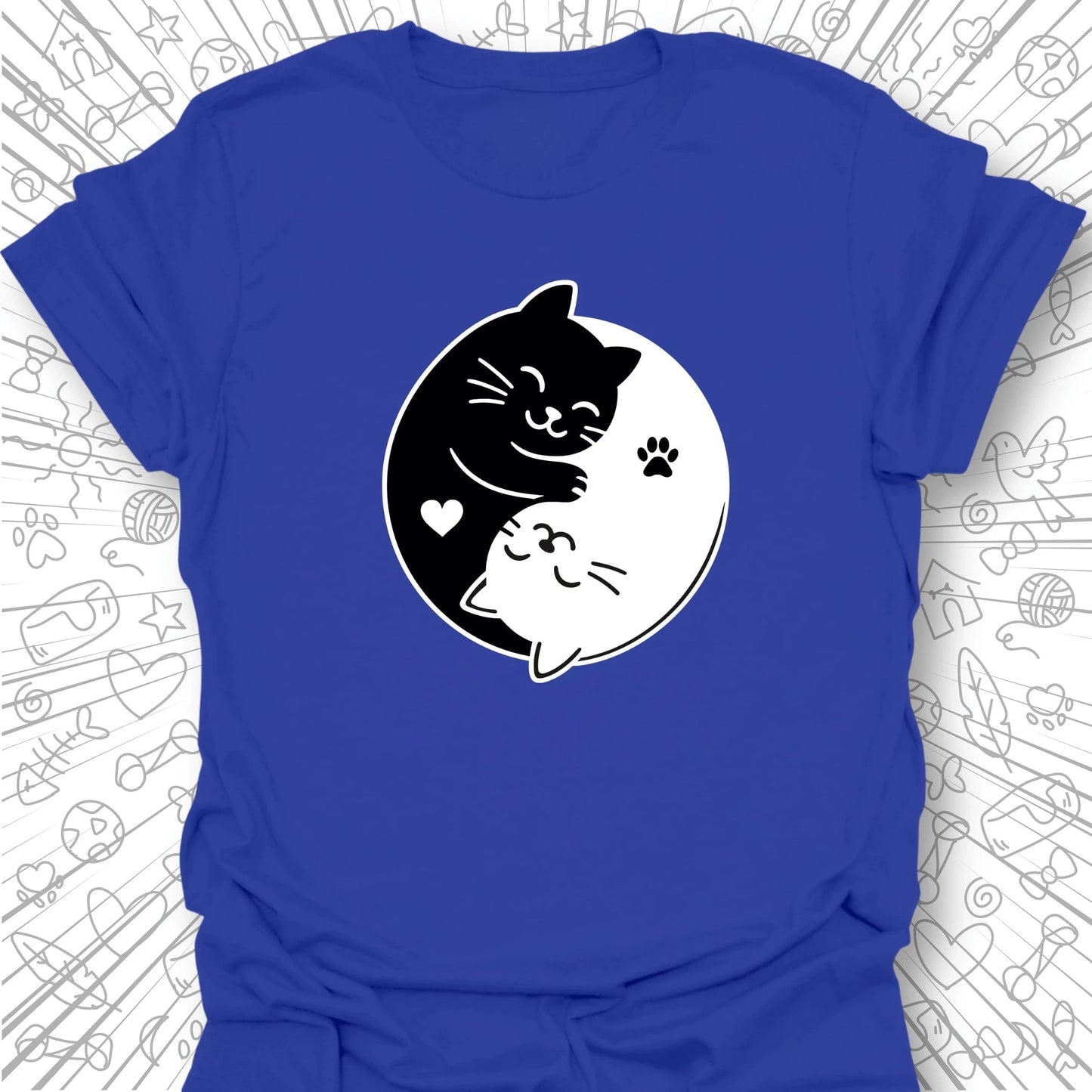 Ying Yang Cat T-Shirt
