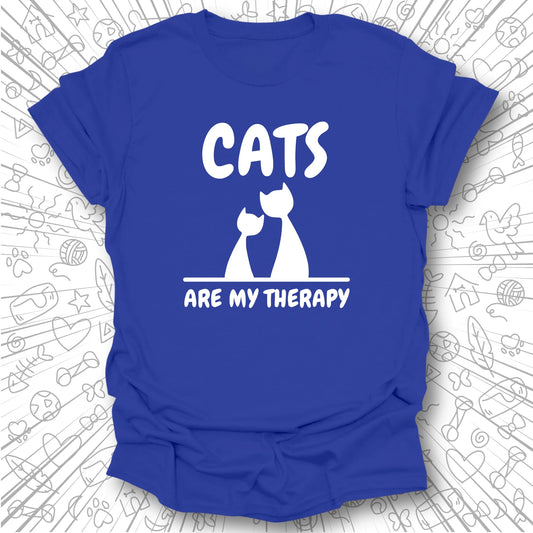 Cats Are My Therapy T-Shirt