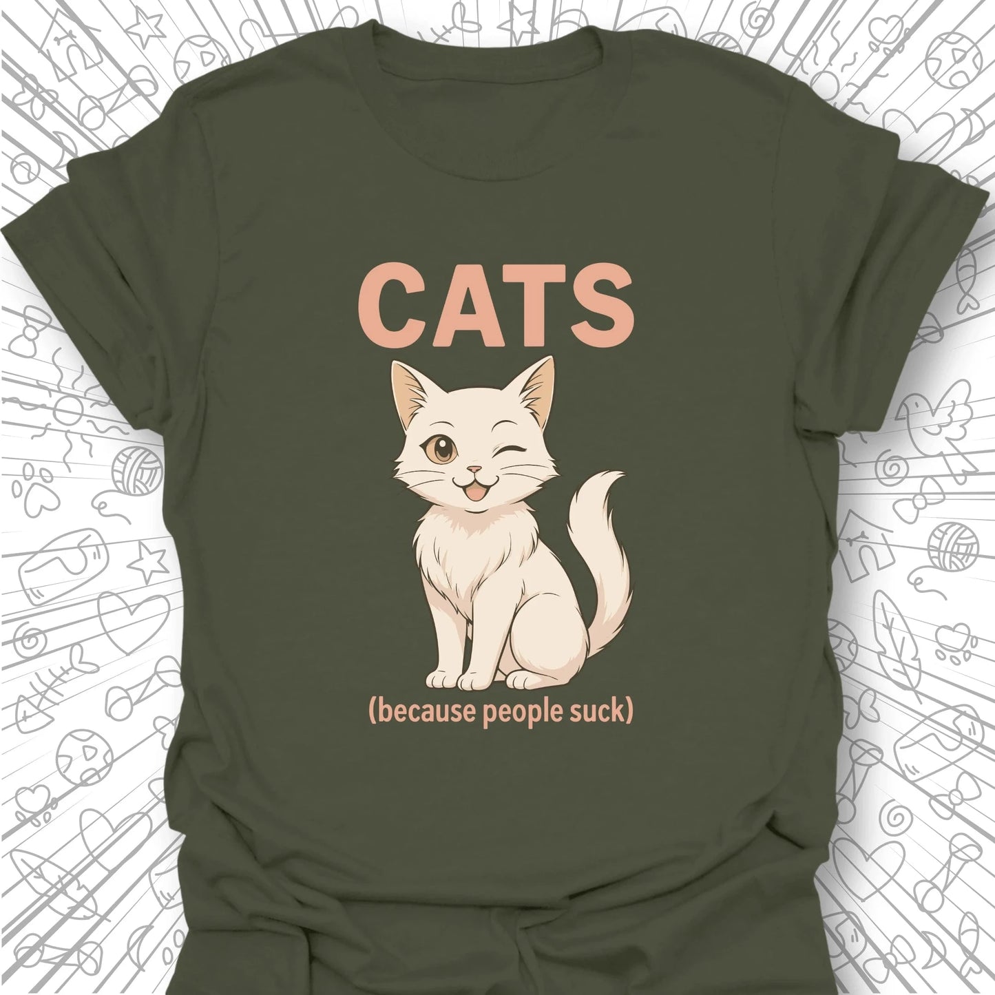 Cats (because people suck) T-Shirt
