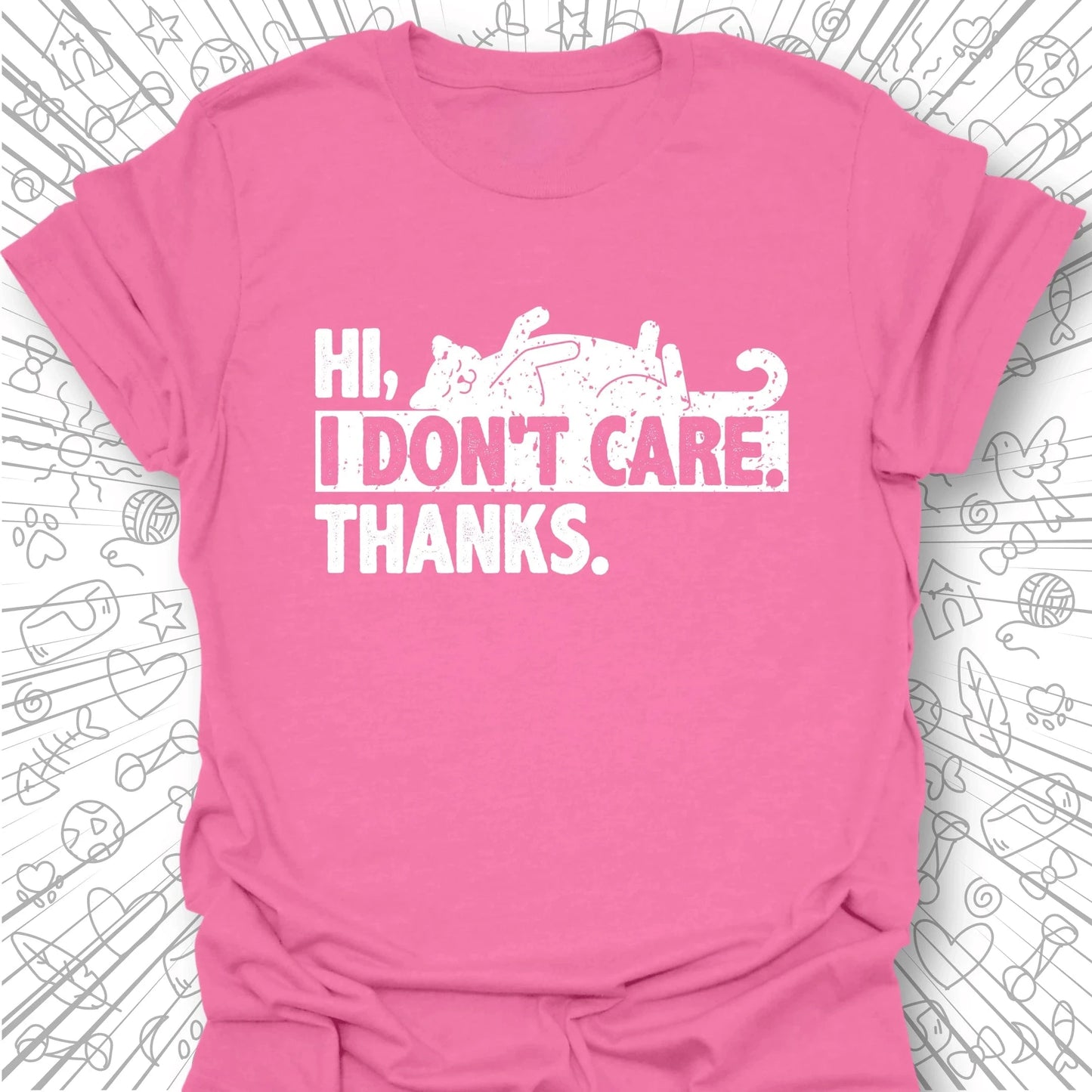 Hi. I Don't Care. Thanks. T-Shirt