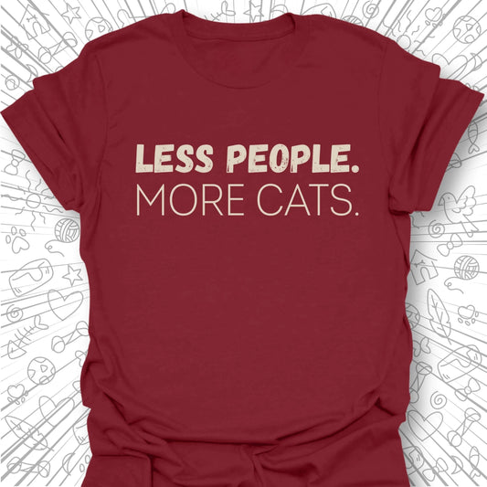 Less People. More Cats T-Shirt